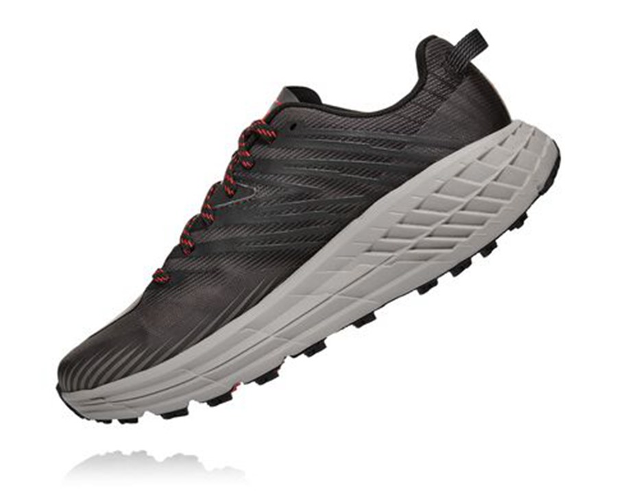 Tenis Trail Hoka One One Masculino Pretas - Speedgoat 4 - 465-KJOLTV